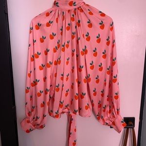 RARE manoush strawberry blouse